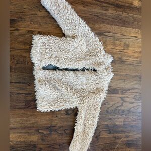 Anthropologie Cream and Gray Textured Jacket